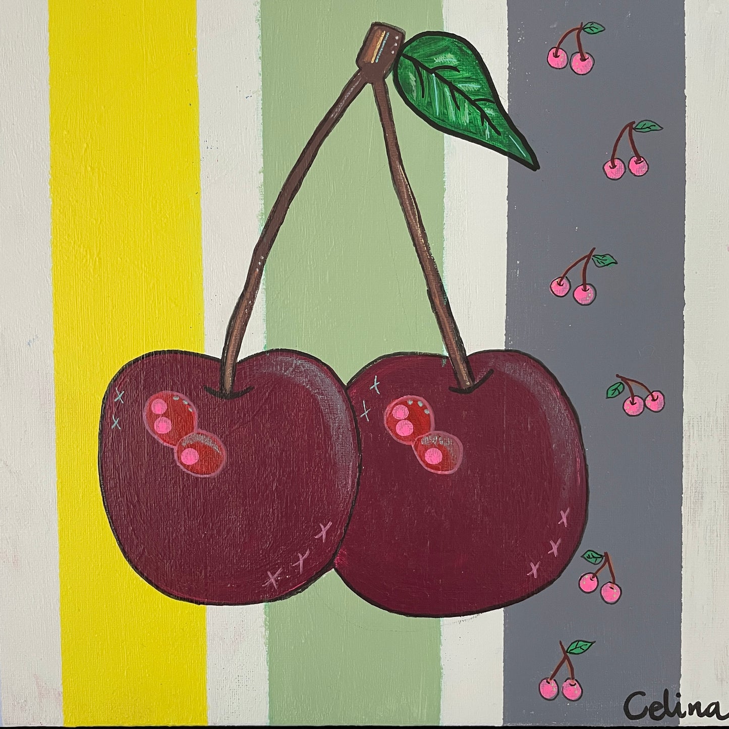 Cherry on the wall