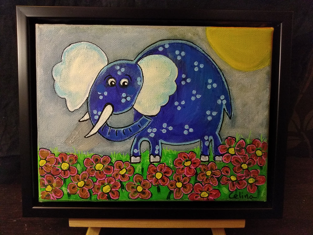 Lille, blå elefant