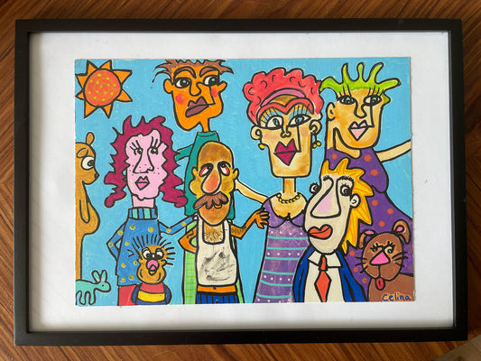 Tegning på canvas papir