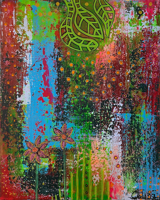 Lille abstrakt maleri