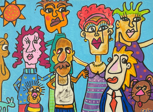 Tegning på canvas papir