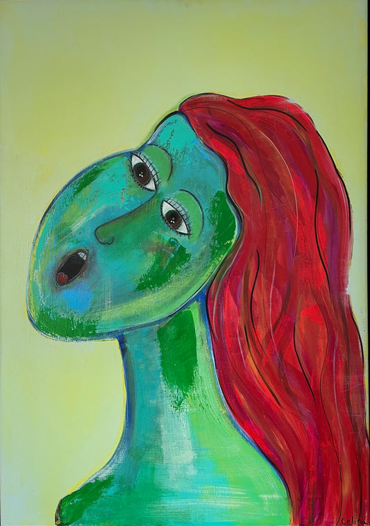 Stella - abstrakt portræt med udtryk