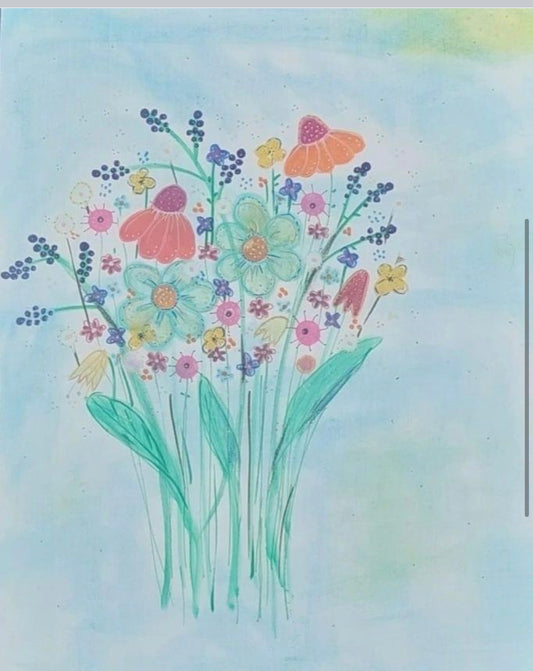 Tegning på canvaspapir